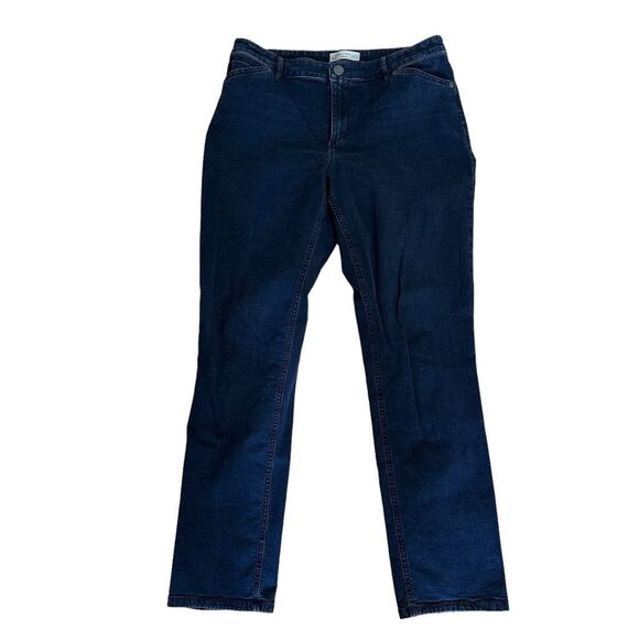 J. Jill Tried & True Fit Slim Leg Jeans Size 10 Dark Wash - Picture 1 of 9